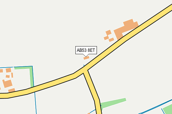 AB53 8ET map - OS OpenMap – Local (Ordnance Survey)