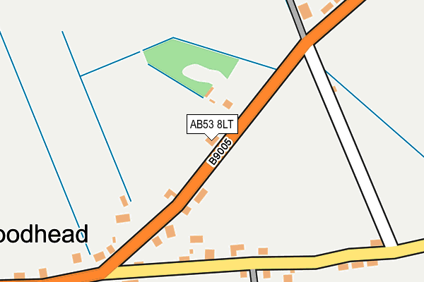 AB53 8LT map - OS OpenMap – Local (Ordnance Survey)