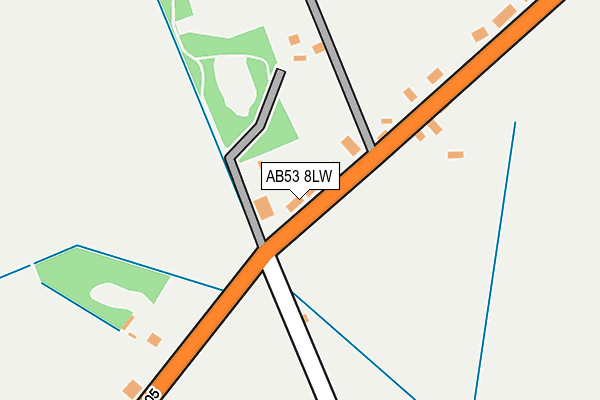 AB53 8LW map - OS OpenMap – Local (Ordnance Survey)