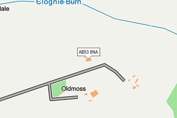 AB53 8NA map - OS OpenMap – Local (Ordnance Survey)
