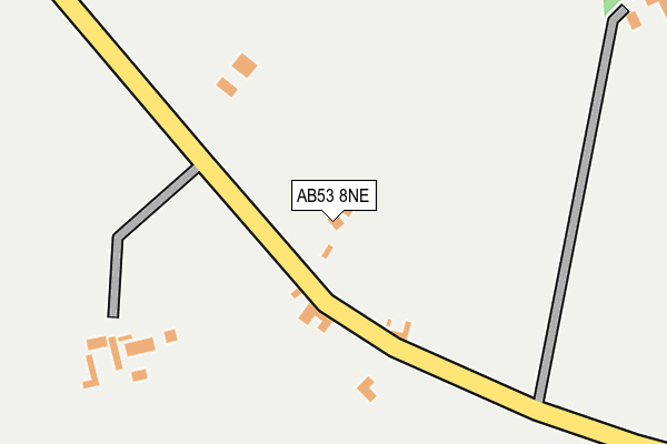 AB53 8NE map - OS OpenMap – Local (Ordnance Survey)