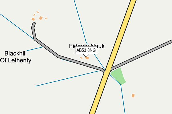 AB53 8NG map - OS OpenMap – Local (Ordnance Survey)