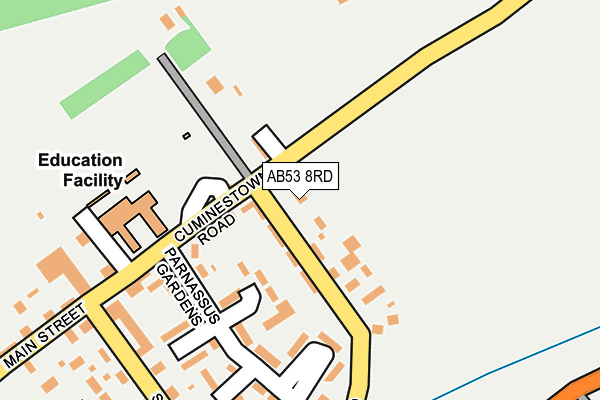 AB53 8RD map - OS OpenMap – Local (Ordnance Survey)