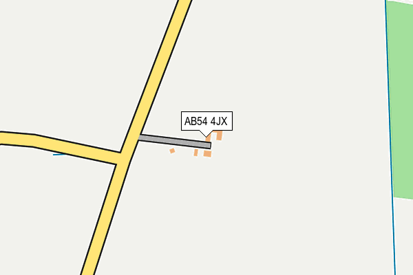 AB54 4JX map - OS OpenMap – Local (Ordnance Survey)