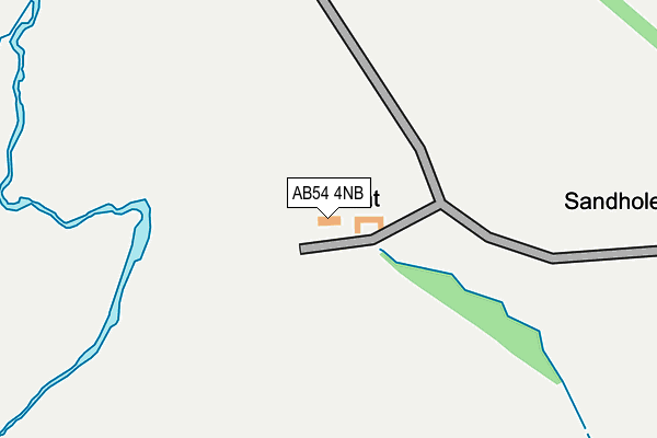 AB54 4NB map - OS OpenMap – Local (Ordnance Survey)