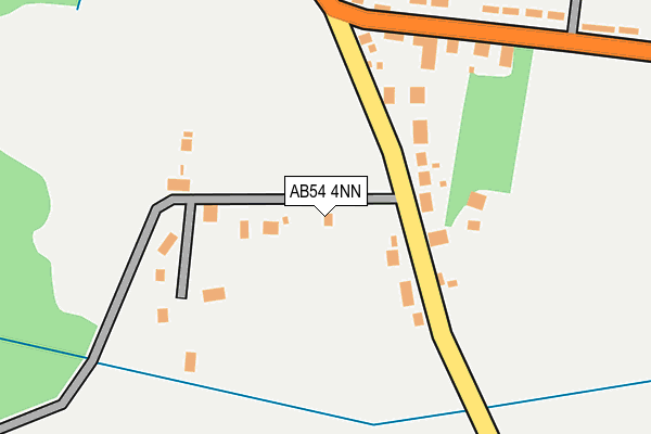 AB54 4NN map - OS OpenMap – Local (Ordnance Survey)