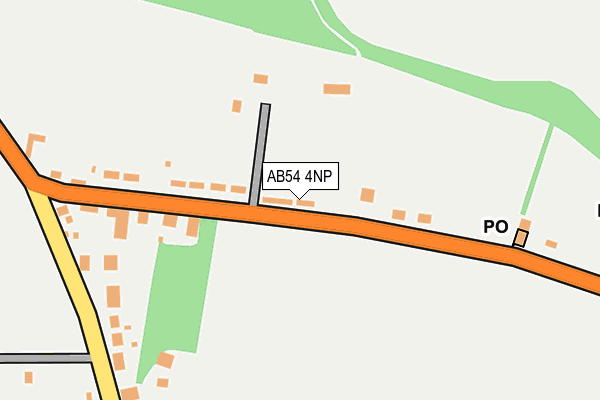AB54 4NP map - OS OpenMap – Local (Ordnance Survey)