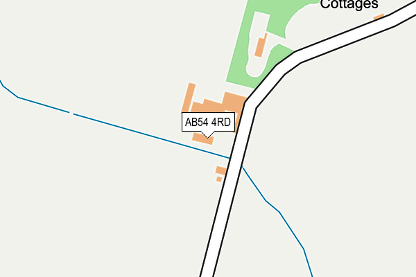 AB54 4RD map - OS OpenMap – Local (Ordnance Survey)
