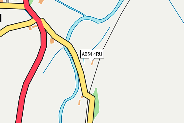 AB54 4RU map - OS OpenMap – Local (Ordnance Survey)