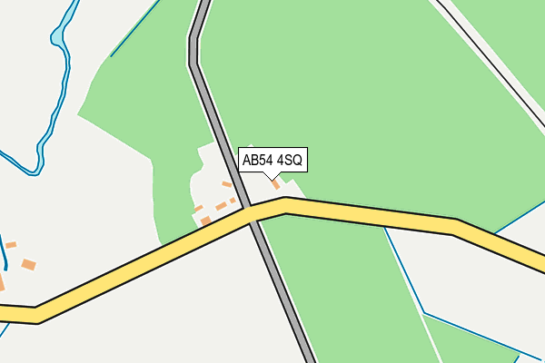 AB54 4SQ map - OS OpenMap – Local (Ordnance Survey)