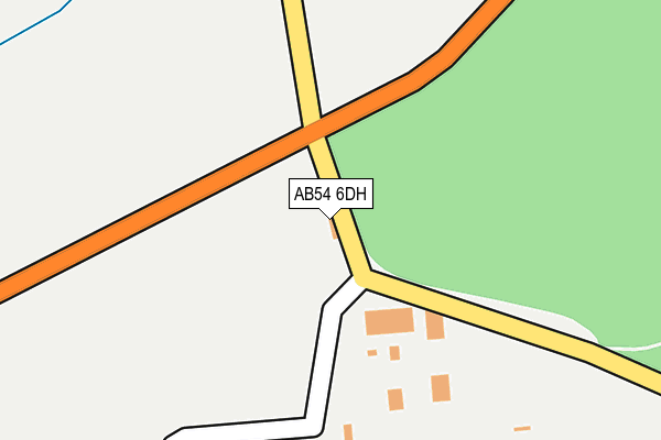 AB54 6DH map - OS OpenMap – Local (Ordnance Survey)