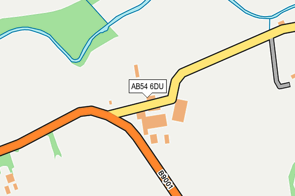 AB54 6DU map - OS OpenMap – Local (Ordnance Survey)