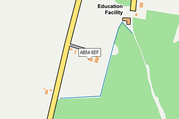 AB54 6EF map - OS OpenMap – Local (Ordnance Survey)