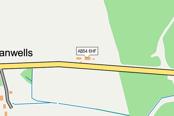 AB54 6HF map - OS OpenMap – Local (Ordnance Survey)