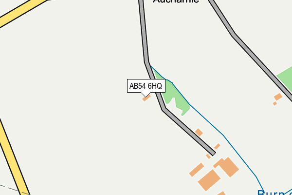 AB54 6HQ map - OS OpenMap – Local (Ordnance Survey)