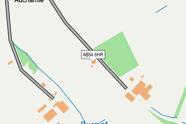 AB54 6HR map - OS OpenMap – Local (Ordnance Survey)