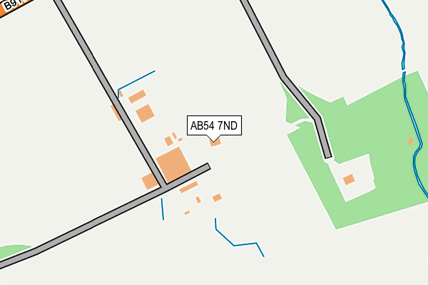AB54 7ND map - OS OpenMap – Local (Ordnance Survey)