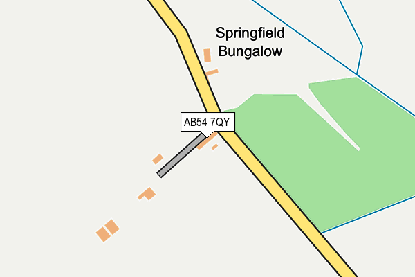 AB54 7QY map - OS OpenMap – Local (Ordnance Survey)