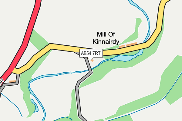 AB54 7RT map - OS OpenMap – Local (Ordnance Survey)