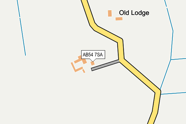 AB54 7SA map - OS OpenMap – Local (Ordnance Survey)