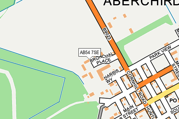 AB54 7SE map - OS OpenMap – Local (Ordnance Survey)