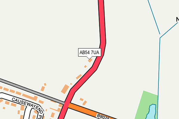 AB54 7UA map - OS OpenMap – Local (Ordnance Survey)