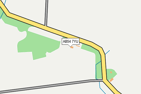 AB54 7YU map - OS OpenMap – Local (Ordnance Survey)