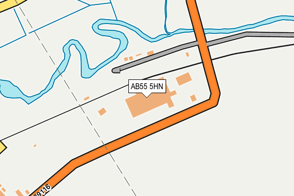 AB55 5HN map - OS OpenMap – Local (Ordnance Survey)