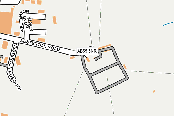 AB55 5NR map - OS OpenMap – Local (Ordnance Survey)