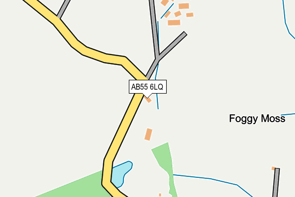 AB55 6LQ map - OS OpenMap – Local (Ordnance Survey)