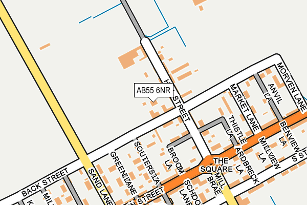 AB55 6NR map - OS OpenMap – Local (Ordnance Survey)