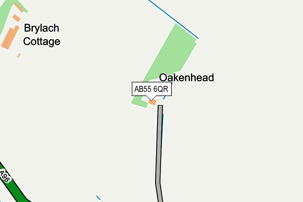AB55 6QR map - OS OpenMap – Local (Ordnance Survey)