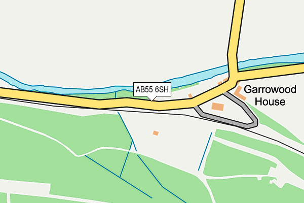 AB55 6SH map - OS OpenMap – Local (Ordnance Survey)