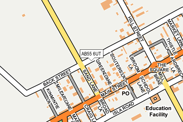 AB55 6UT map - OS OpenMap – Local (Ordnance Survey)