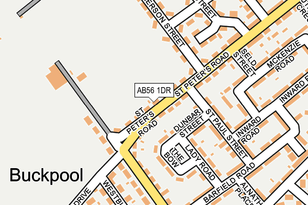 AB56 1DR map - OS OpenMap – Local (Ordnance Survey)