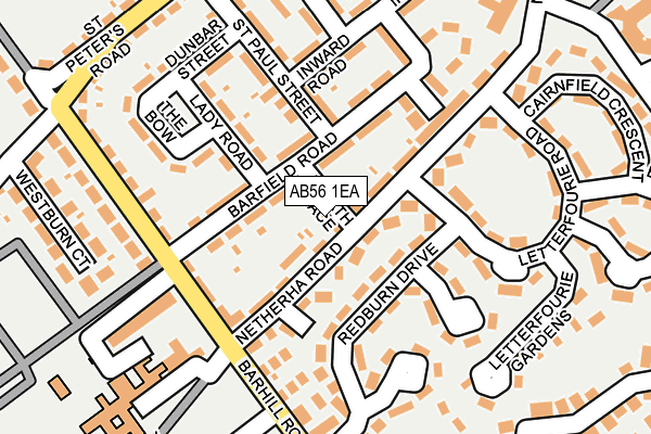 AB56 1EA map - OS OpenMap – Local (Ordnance Survey)