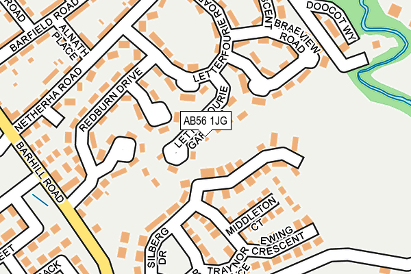 AB56 1JG map - OS OpenMap – Local (Ordnance Survey)