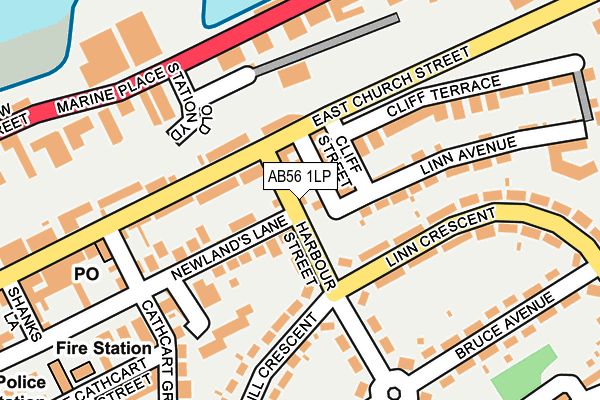 AB56 1LP map - OS OpenMap – Local (Ordnance Survey)