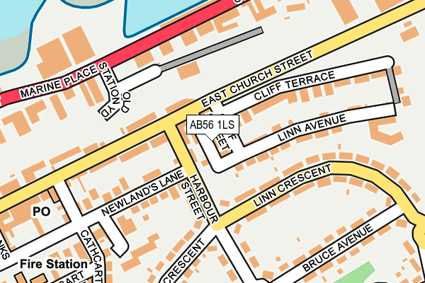 AB56 1LS map - OS OpenMap – Local (Ordnance Survey)
