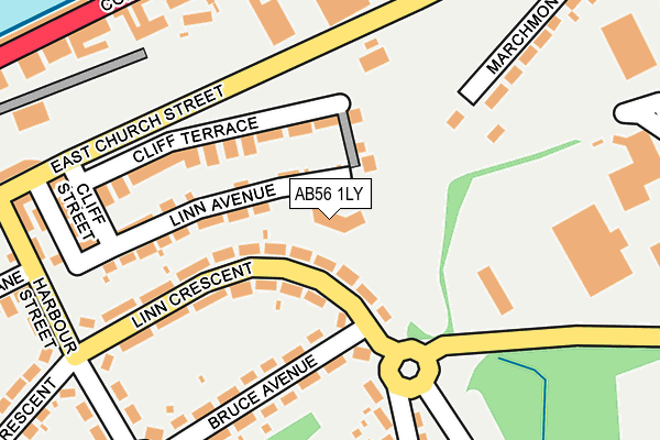 AB56 1LY map - OS OpenMap – Local (Ordnance Survey)