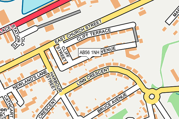 AB56 1NH map - OS OpenMap – Local (Ordnance Survey)