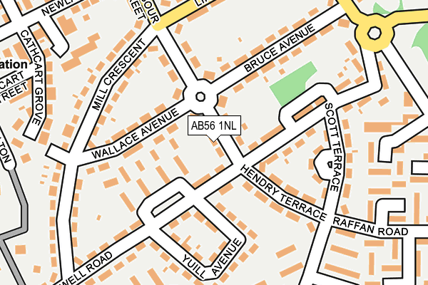 AB56 1NL map - OS OpenMap – Local (Ordnance Survey)