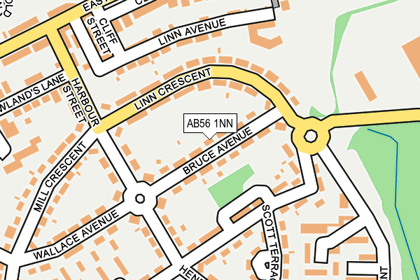 AB56 1NN map - OS OpenMap – Local (Ordnance Survey)