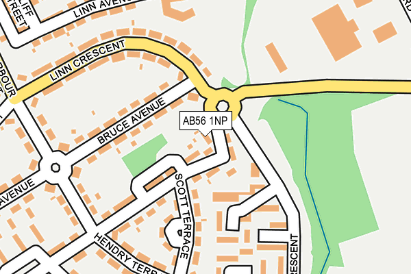 AB56 1NP map - OS OpenMap – Local (Ordnance Survey)