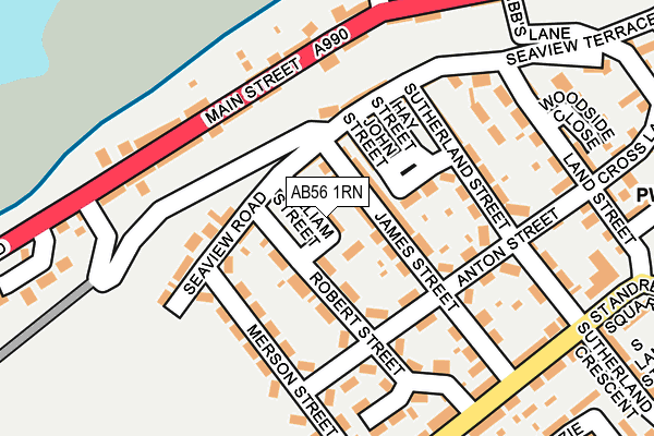 AB56 1RN map - OS OpenMap – Local (Ordnance Survey)