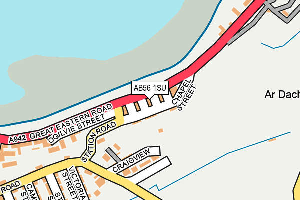 AB56 1SU map - OS OpenMap – Local (Ordnance Survey)