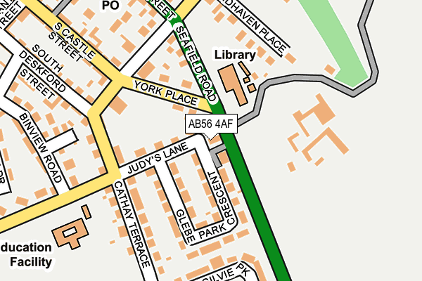AB56 4AF map - OS OpenMap – Local (Ordnance Survey)