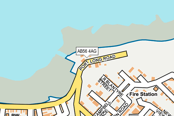 AB56 4AG map - OS OpenMap – Local (Ordnance Survey)