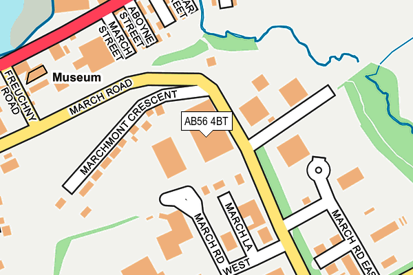 AB56 4BT map - OS OpenMap – Local (Ordnance Survey)