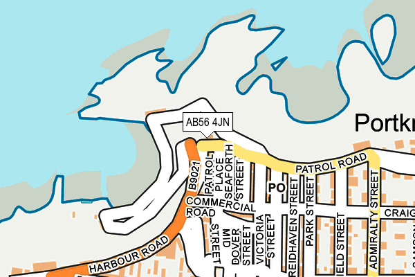 AB56 4JN map - OS OpenMap – Local (Ordnance Survey)